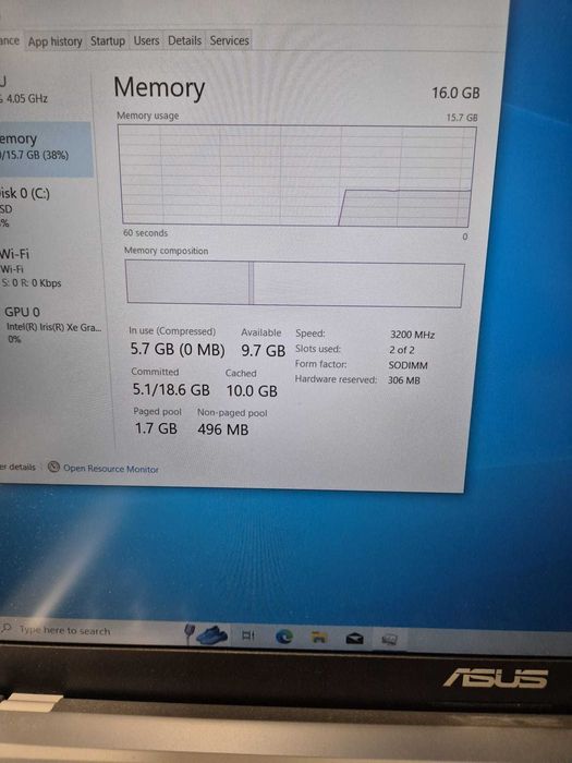 Hope Amanet P10/Asus X1500E i5 16GB RAM SSD