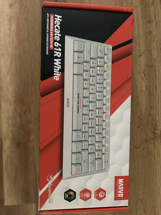 Механична Геймърска клавиатура Marvo KG962 White RGB