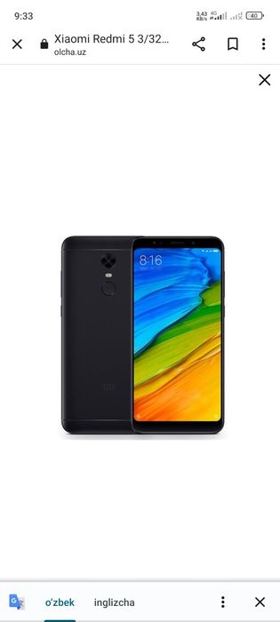 Redmi 5 sotiladi 3 ga 32 talik