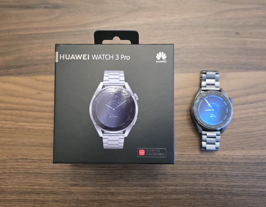 Huawei Watch 3 Pro Titanium – smartwatch premium, eSim, stare foarte b