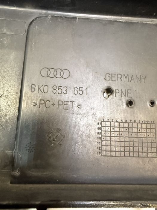 Bara spoiler fata spalatoare proiectoare Audi A4 B8 neagra negru LZ9Y