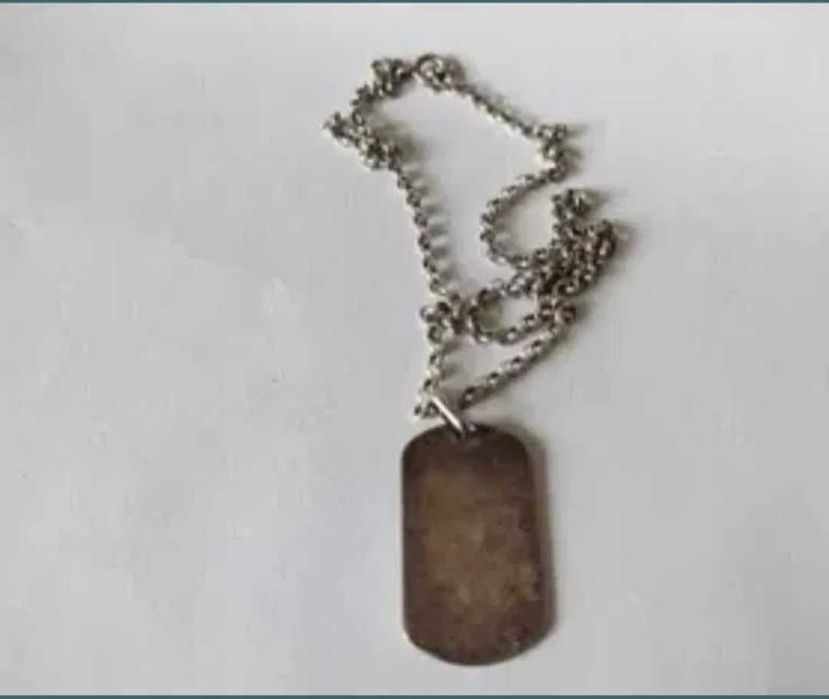 Lant argint cu tablita pandant