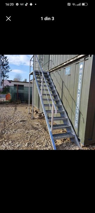 Scări metalice zincate