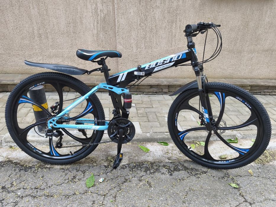 Bicicleta Nouă Cutie ,montain Bike 26 ,full suspensie, frâne disc, jante aluminiu,21 viteze