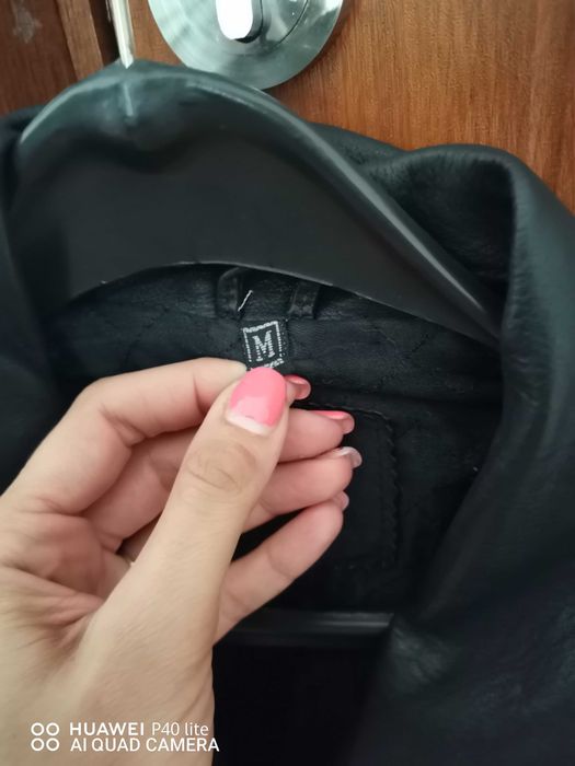 Мъжко кожено яке от телешки бокс