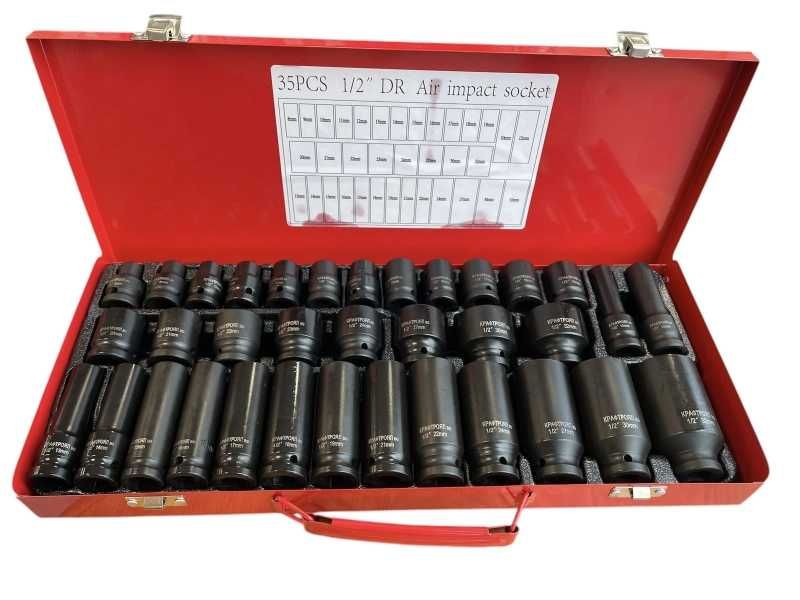 Комплект ударни вложки KRAFTROYAL, 35 броя, 1/2, 8 – 32 мм -