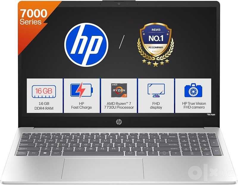 HP 15.6"FHD IPS Ryzen 7-7730U, 16GB RAM, 512GB, + Беспровод Мышь!