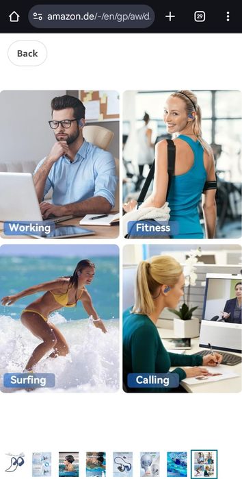 Sanoto слушалки за плуване