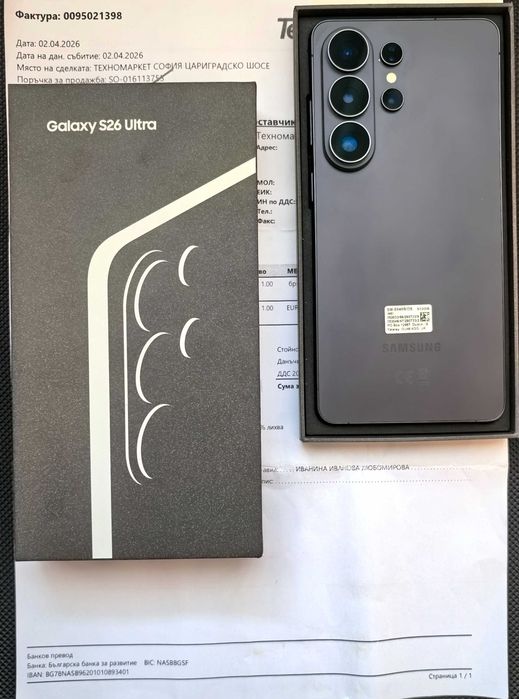 Нов Samsung Galaxy S26 Ultra 512GB с Гаранция