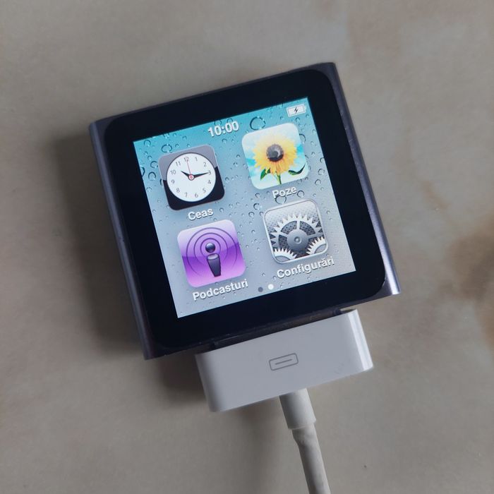Vând Apple iPod Nano generația a 6-a cu cablu și căști //poze reale