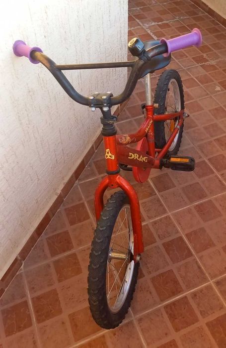 Детски велосипед 16” Drag Dragon, стоманена рамка, контра
