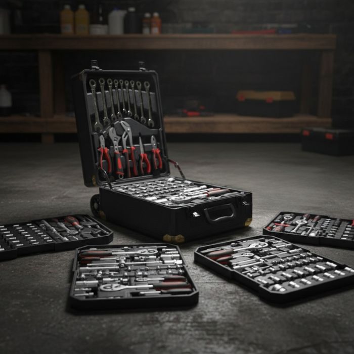 Куфар с инструменти 599 части – ПРОФЕСИОНАЛЕН комплект само 85€
