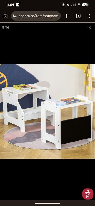 Inaltator scara montessori din 2 piese Homcom de pe Aosom