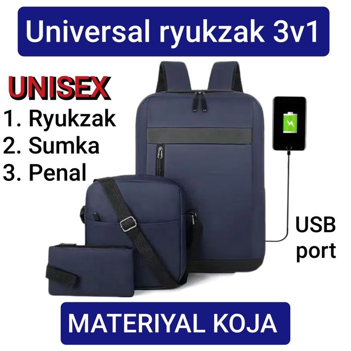 Универсальный рюкзак 3в1 — для школы, университета, путешествий и повс