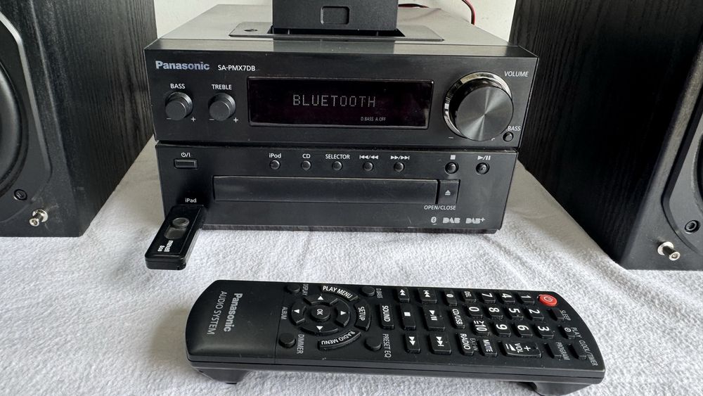 Sistem Audio Panasonic SA-PMX7DB ,Bluetooth, USB , Auxiliar, CD, Radio