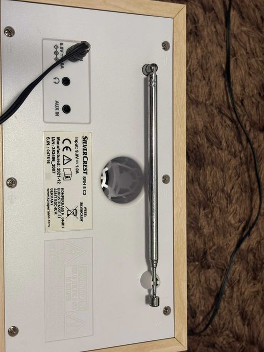 Radio DAB Silver Crest  ,Bluethoot ,Aux,Alarma ,made in Germany