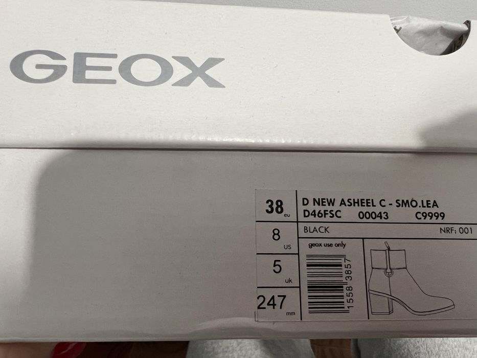 Botine Geox, marimea 38, nou noute