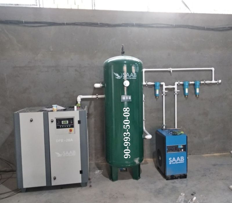 Винтовой компрессор 7,5 кВт 10 бар SAAB BAOSI блок
