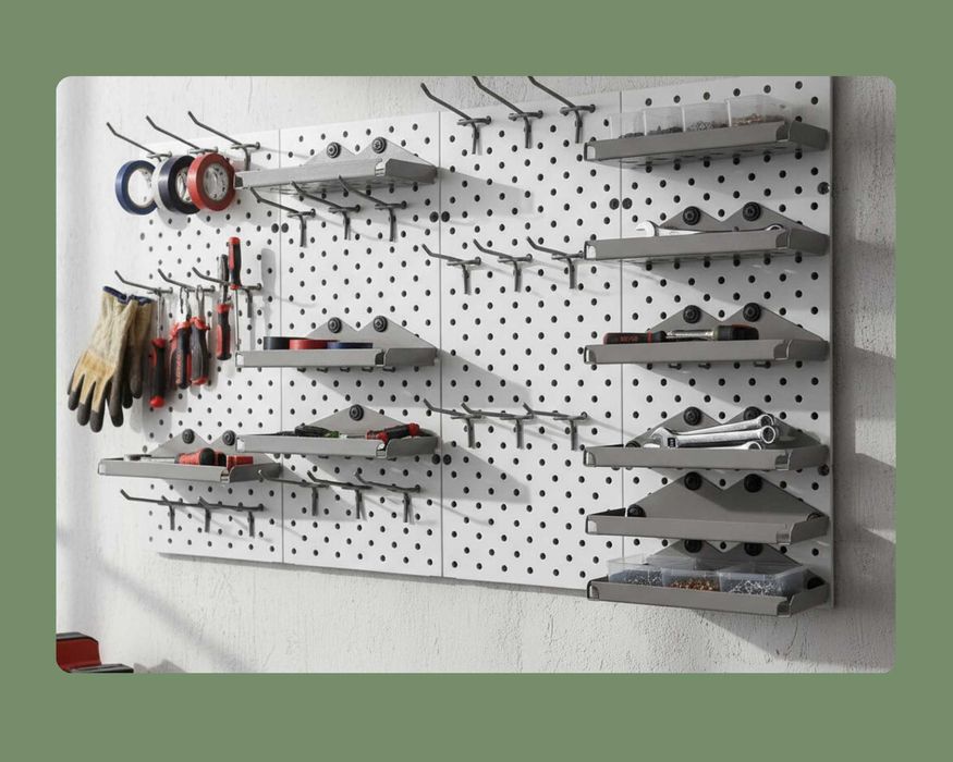 Панель перфорированная, настенная, для магазина и склада