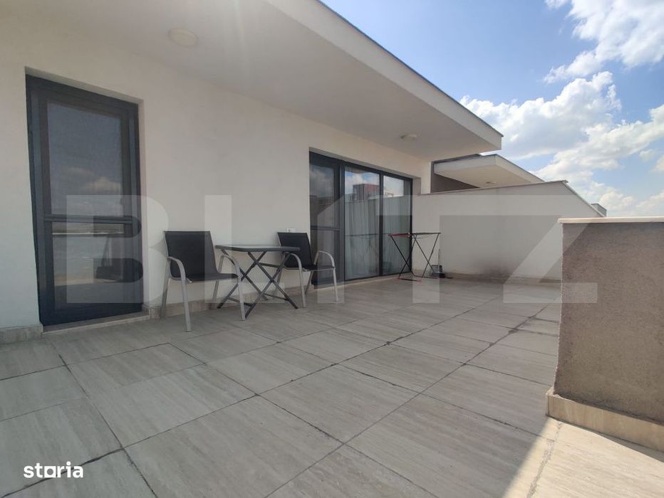 Apartament 2 camere, bloc nou, terasa cu vedere panoramica