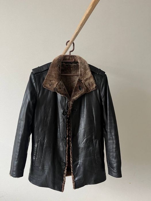 Зимняя кожанная куртка