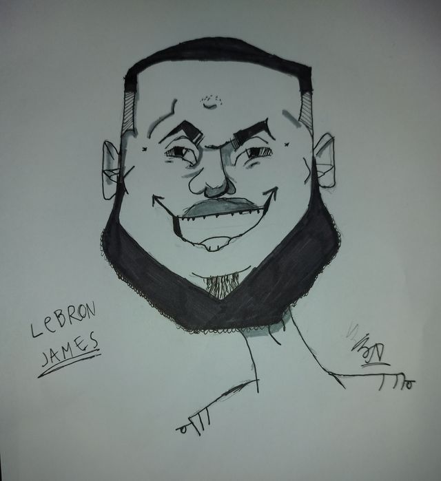 Caricatura cu LeBron James