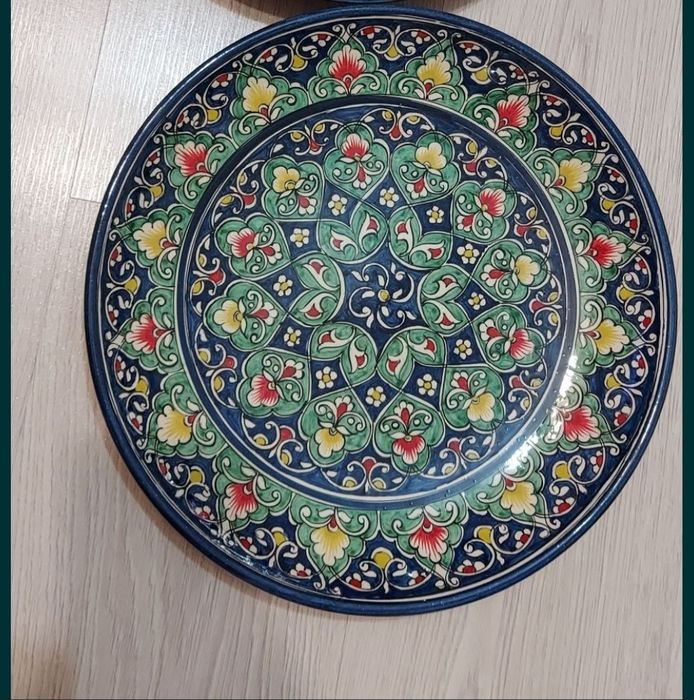 Узбекский Табақ, пиалки и чайник