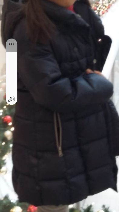 Зимний девочковый пуховик с капюшоном