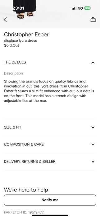 Рокля Christopher Esber