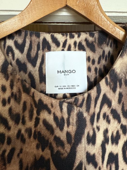 Манто Манго в леопардов принт