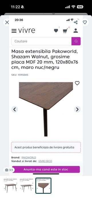 Masa extensibila