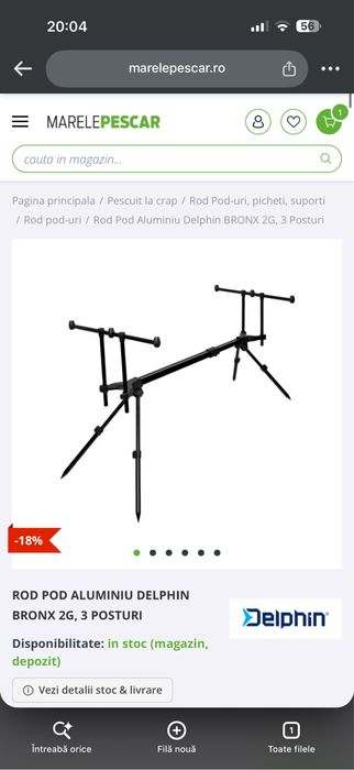 Rod pod DELPHIN BRONX 2G, 3 posturi