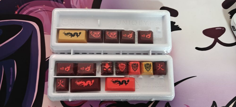 Keycaps Gmk Red Dragon novelties si spacebars