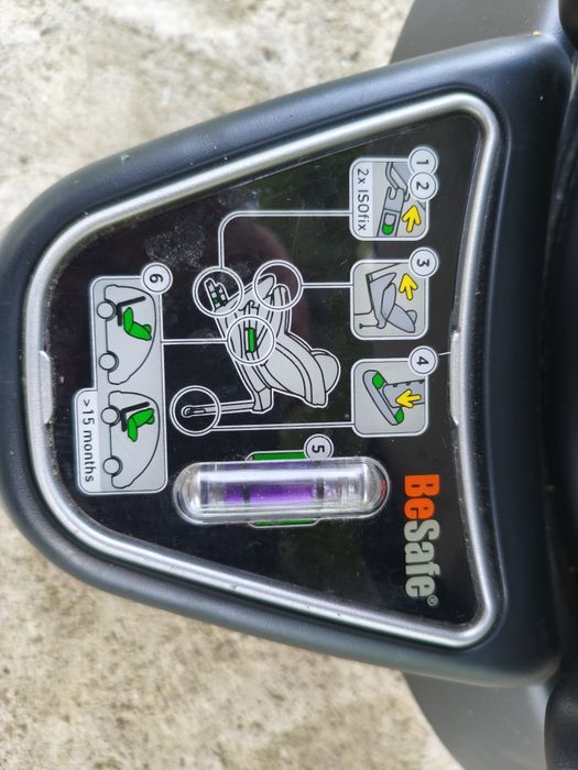 Scaun auto BeSafe iZi Turn i-Size, ISOFIX, rotativ 360°, 61-105 cm, stare foarte bună