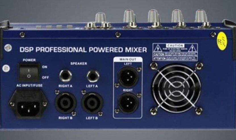 Mixer audio profesional WVGNR 4 Putere 2 x 50W 4canale BT USB MP3 16 e
