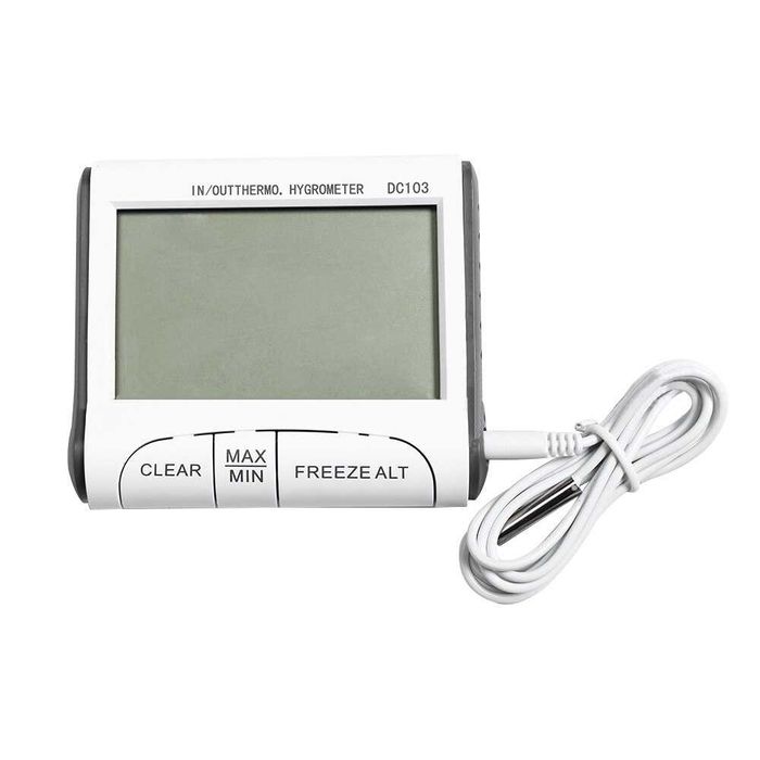 Термометр-гигрометр цифровой DC103 двухканальный (комнатно-уличный): 2 ...