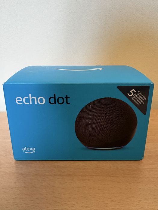 Смарт тонколона  Echo Dot 5, Гласов контрол Alexa, Wi-Fi, Bluetooth, Черен
