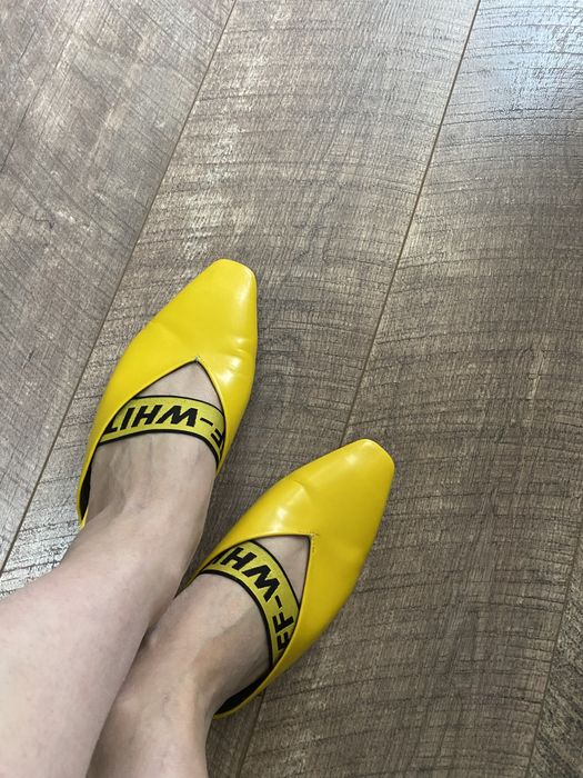 Мюли, шлепки off white