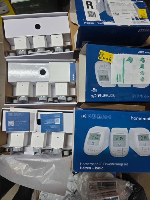 Set de 3 termostate digitale Homematic pentru încălzire