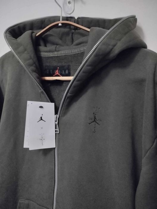 Nike Jordan X Travis Scott Full-Zip Hoodie ново размер S loose fit,