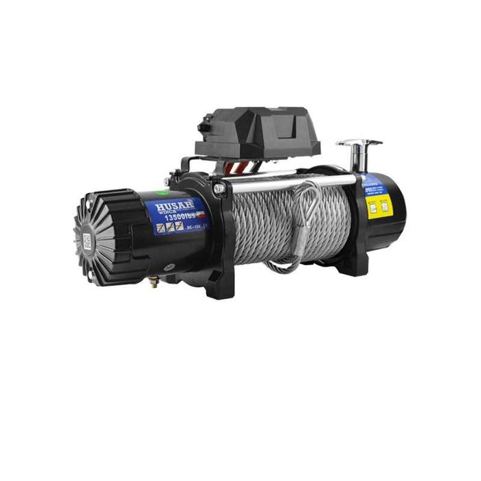 Troliu electric 12 V ,cu cablu de otel,13500 LBS ,marca HUSAR