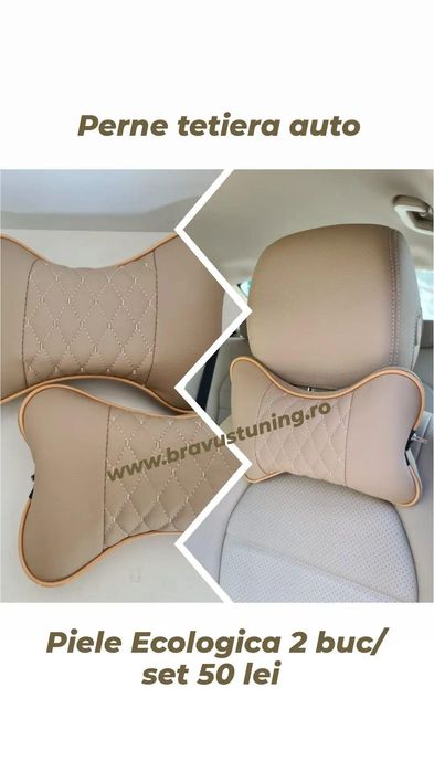 Perne tetiera auto 2 buc/set Piele Ecologica