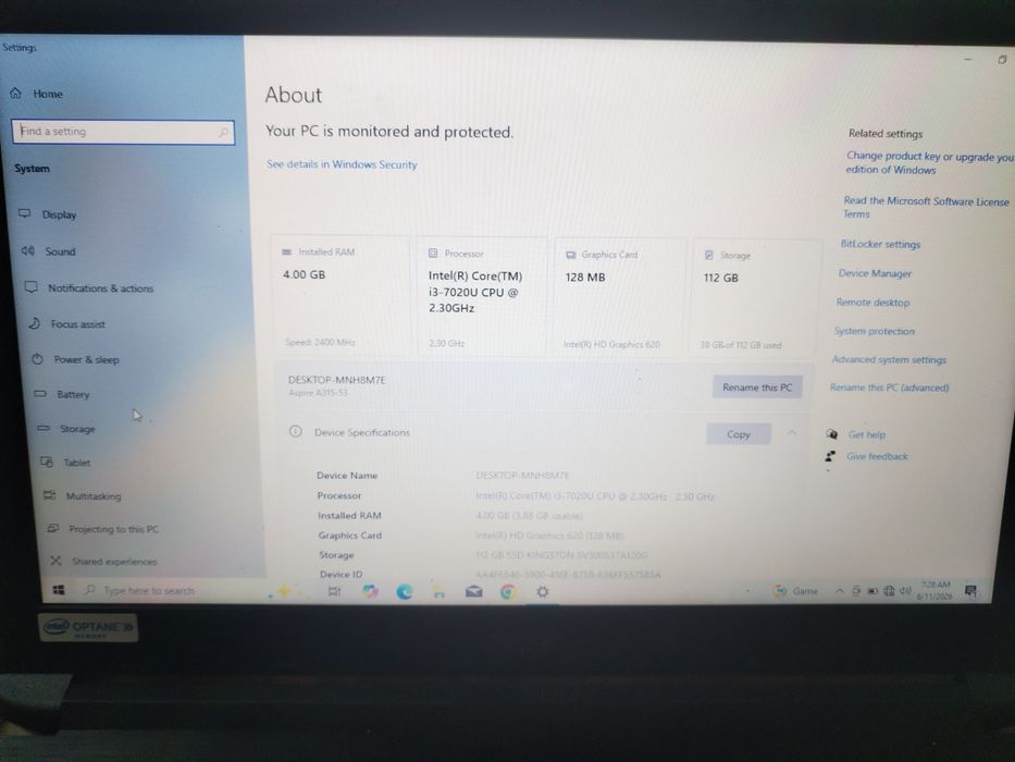 Vand laptop i3 generatia a7a