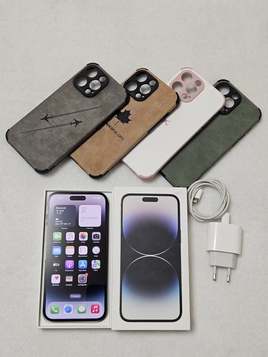 Iphone 14 pro max, 128GB, baterie 87%, CA NOU, FULL BOX
