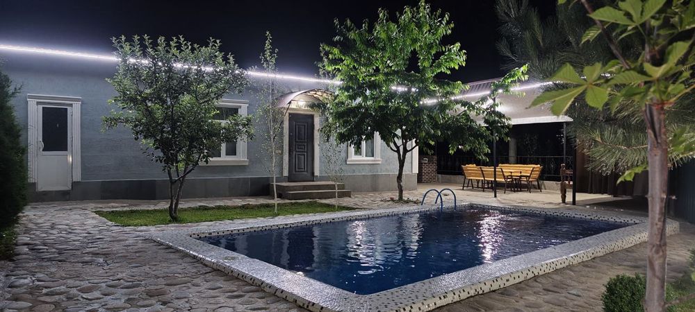 Дача в чимгане зимни бассеин подогрев