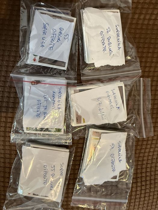 Panini Superliga Romaniei - lot de dubluri diferite 100 bucati