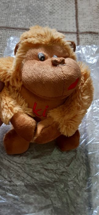 Мяхкая игрушка обизяна горила цветь каричновая