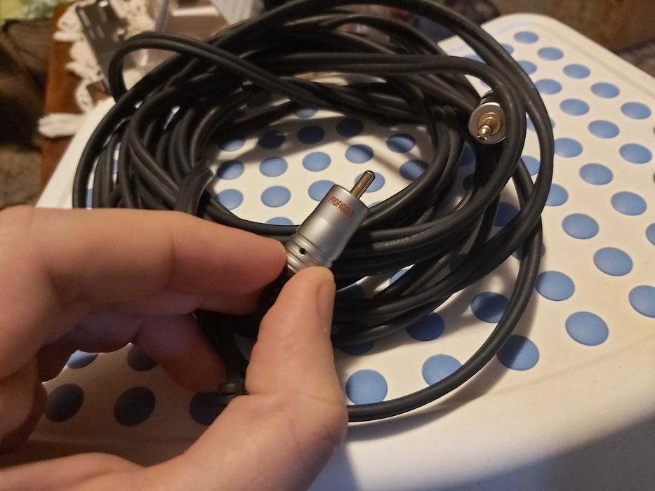 Cablu de semnal profesional Jack 3.5mm tata stereo la 2 x Rca tata 5m