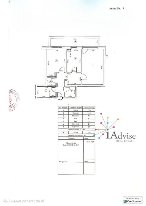 Apartament nou cu 2 camere | Urban Plaza Brașov | 59.5 mp utili | Balc