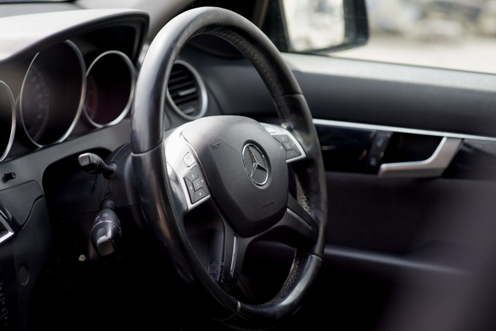 Volan Mercedes C w204 facelift airbag cortina plansa fata usa plafon